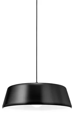 Zdjęcie produktu dla Lampa wisząca Blanca S/P – nowoczesny design z matowego czarnego aluminium, gniazdo E27, maks 60 W, idealna do wnętrz – Gealuce