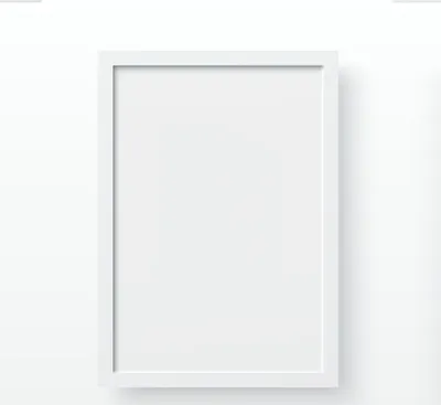 Obrázok produktu pre Wallity, White A3, rám, biely, 100 % MDF, 29,7 x 42 cm