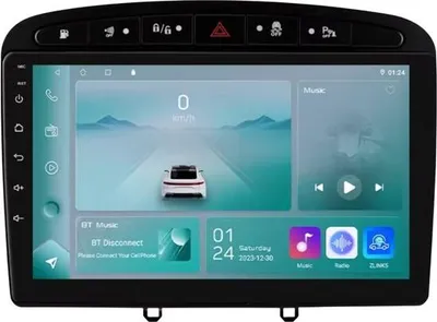 Immagine prodotto di Autoradio con Bluetooth e CarPlay per Peugeot 308/308SW/408 (2012-2020) - Compatibile con Apple e Android - Impianto stereo con sistema di navigazione - 1 GB di RAM, 32 GB di memoria