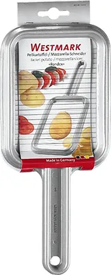 Produktbild von Westmark Pellkartoffel- /Mozzarella-Schneider "Rondex", Aluminium, Edelstahl, 258 mm, 114 mm, 12 mm