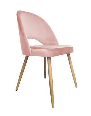 Obrázok produktu pre Stolička ISKAR 2 VELVET ružová/dubová