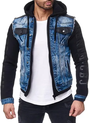 Produktbild von Cipo & Baxx Herren Jeans Jacke CJ154 Blau XXL