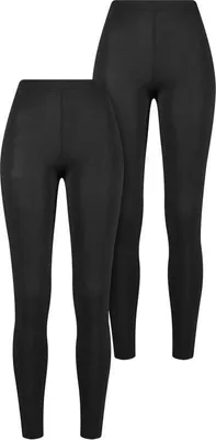 Produktbild von Urban Classics Leggings Damen Ladies Bamboo Leggings 2-Pack schwarz M