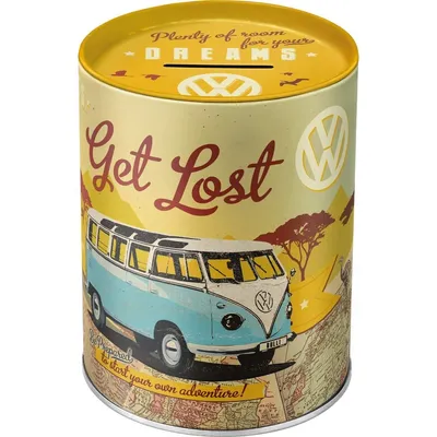 Zdjęcie produktu dla Metalowa Skarbonka Vw Bulli - Let Get Lost
