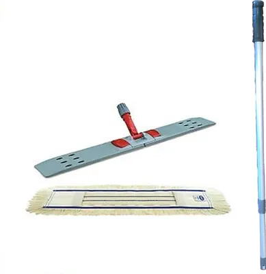Produktbild von Wischmopp Set "Premium" mit Teleskopstiel 80 cm inkl. 1 x Wischmopp Baumwolle