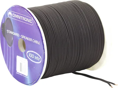 Obrázek produktu pro OMNITRONIC Lautsprecherkabel 2x1,5 100m sw (30300501)