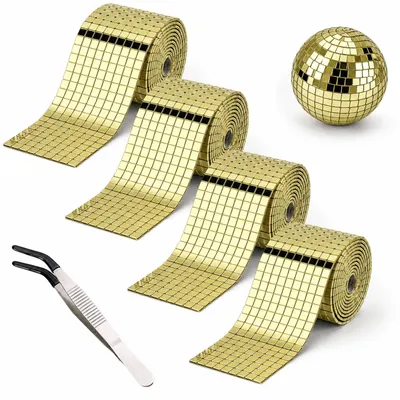 Imagen del producto de Adhesivos de mosaico, autoadhesivos, 6400 unidades, 5 x 5 mm, para decoración creativa