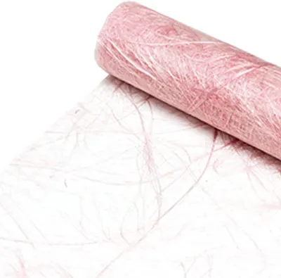 Produktbild von DecoHomeTextil  Sizoweb® Tischläufer Tischband Nachbildungation Nachbildung Breite 30 cm Rollenlänge und Farbe wählbar Pink Rosa 30 cm x 2500 cm