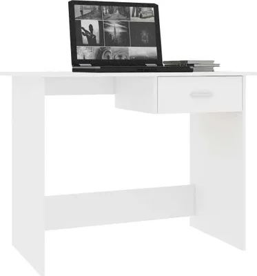 Produktbild von "Winterschlussverkauf "Schreibtisch/Büro-Möbel - CLORIS - Computertisch moderner - Weiß 100x50x76 cm Holzwerkstoff - DEMöbel7528792