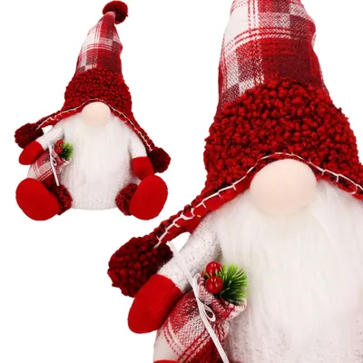 Produktbild von Weihnachtswichtel, 38 cm, Weihnachtsmann, groß, weiß, leuchtend, JUMIhome