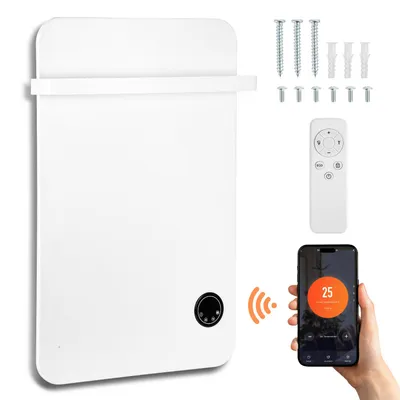 Zdjęcie produktu dla Grzejnik podczerwieni Eikuavons, 220V, ogrzewanie podczerwone, elektryczny grzejnik, termostat, 400W