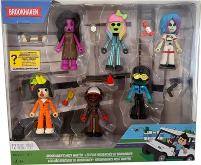 Image de Dev Series, Brookhaven's Most Wanted, ensemble de figurines, 12 pièces, figurines à collectionner avec accessoires