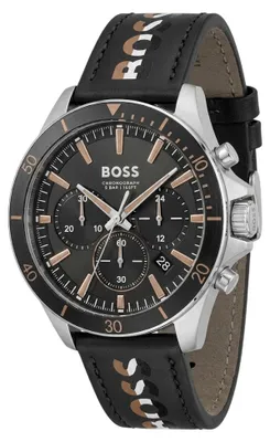 Produktbild von Hugo Boss Troper Herrenuhr Chronograph silber schwarz HB1514121