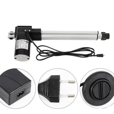 Zdjęcie produktu dla elektryczny silnik liniowy 24 V, udźwig 600 kg, wysokość podnoszenia 230 mm, trwała konstrukcja,