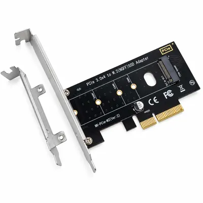 Produktbild von C75 M.2 NVMe SSD PCIe Adapter – M.2 auf PCI Express x4 Erweiterungskarte, PCIe 3.0, M-Key, M+B Key, 2230/2242/2260/2280, PC Desktop