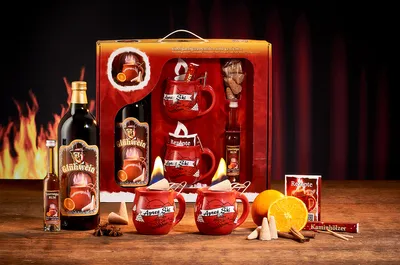 Produktbild von Feuerzangentasse Geschenkset | Klassisch | Rot/Après-Ski