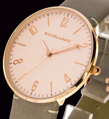 Produktbild von Damenuhr Excellanc Farbe rosegold taupe 1900146