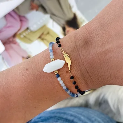 Produktbild von Armband aus 14k vergoldetem Chirurgenstahl, hellgold, Größe 17 + 4 cm