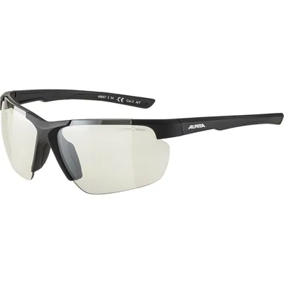 Produktbild von Alpina Sports DEFEY HR, Multisportbrille, Unisex, Halbrandlos, Schwarz, Kunststoff, Schwarz
