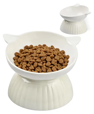 Obrázok produktu pre Ergonomická miska na krmivo pre mačky so zvýšeným dizajnom