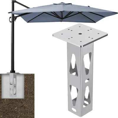 Productafbeelding van Solidchoice - Universele Parasolvoet voor Buiten met Grondbevestiging
