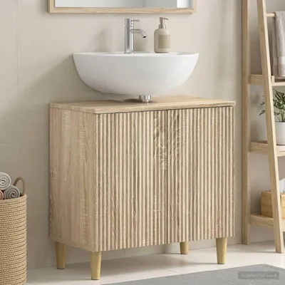 Zdjęcie produktu dla Maison Exclusive - Szafka pod umywalkę ARNHEM, dąb Sonoma, 59,5 x 31,5 x 59 cm