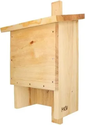 Produktbild von Nistkasten Fledermauskasten Issel MKW - Stabiler Premium Haus für Fledermaus - aus massivem Nadelholz hergestellt Wetterfest