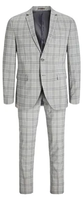 Produktbild von JACK & JONES Herren Jprfranco Check Suit Sn Anzug, Griffin/Checks:super Slim Fit