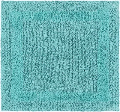 Produktbild von HOMESCAPES Duschvorleger aqua 50x50 cm aus 100% Baumwolle