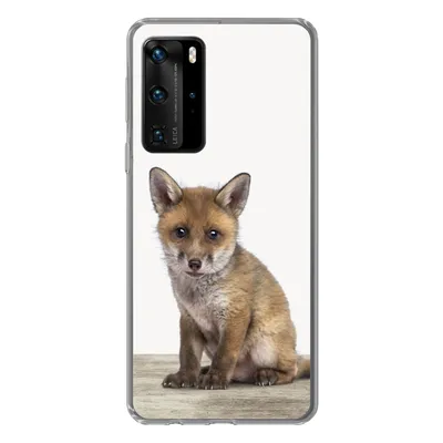 Produktbild von MuchoWow® Handyhülle Schutzhülle Hülle für Huawei P40 Pro Fuchs - Baby-Fuchs - Kinder - Mädchen - Jungen Silikon Softcase Handy Hülle - Schutz