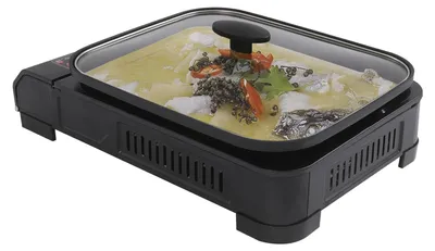 Obrázok produktu pre Solidchoice – Prenosný plynový gril 2 v 1 s grilovacou platňou a pokrievkou
