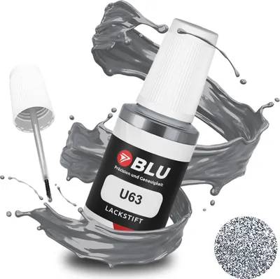 Produktbild von BLU Auto Lackstift Grau kompatibel für Mitsubishi U63 Pebble Stone Met | Auto Lack Reparatur Ausbesserungslack