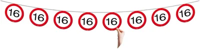 Produktbild von Verkehrsschild 16 Wimpelkette 12m