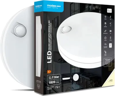 Obrázok produktu pre Modee LED stropné svietidlo 18W so senzorom 1820 lumenov