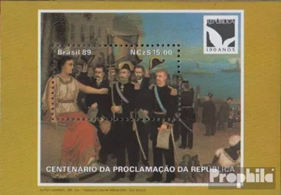 Produktbild von Briefmarken Brasilien 1989 Mi Block81 (kompl.Ausg.) postfrisch 100 Jahre Republik