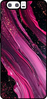 Produktbild von Smartphonica Phone Case Fit für Huawei P10 Plus mit Marmor-Druck - TPU zurück Abdeckung Fall Marmor-Design - lila rosa
