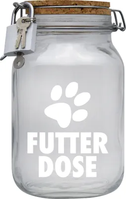 Produktbild von Spardose Geld Geschenk Ideen Futter Dose Transparent Größe XL 2 Liter