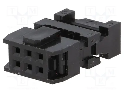 Obrázek produktu pro 2x Konektor: 6 pinů, 1,27 mm, DS1016-06MA2BB - Samice, pro ploché kabely