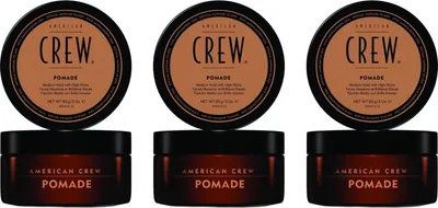 Produktbild von American Crew Classic Pomade 3 x 85 g Haarwax mittelstarker halt Set