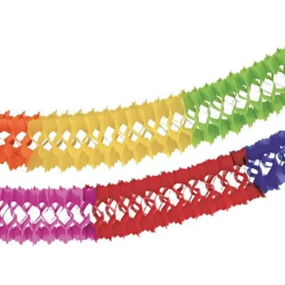 Produktbild von Papstar Papiergirlande Ø 16 cm · 4 m "Intensive" schwer entflammbar, 10 Stück