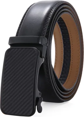Produktbild von SAMTOBELY Gürtel Herren Automatik Gürtel mit Automatikschließe-3,5cm Breite