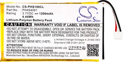 Zdjęcie produktu dla TECHTEK Bateria kompatybilny z [Philips] S10A, S10A/38, S10H zastępuje PH454061