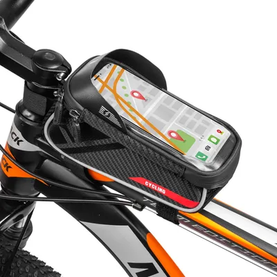 Produktbild von Torba na ramę roweru MalTrack | wodoodporna torba rowerowa | torba na telefon komórkowy | etui na telefon komórkowy | smartfon do 6,8″ | czarny