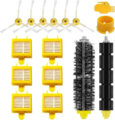 Produktbild von 16 Kits Ersatzteile für irobot Roomba 700 Serie Staubsauger Filter Seitenbürsten Borstenbürste 780 760 770 772 774 776 780 782 790 Staubsauger