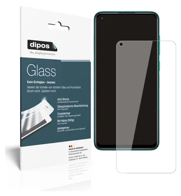 Produktbild von 2x Schutzfolie für Xiaomi Redmi Note 9T 5G - Anti-Shock 9H Folie dipos Glass Kunststoffglas