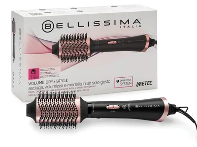 Obrázok produktu pre Bellissima Volume Dry & Style, Teplovzdušná kefa, Airflow, Čierna, Ružová, 1,8 m, 1000 W, 220 - 240 V