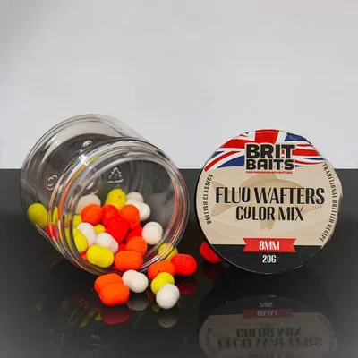 Produktbild von BritBaits Color Mix Fluo Wafters 8mm