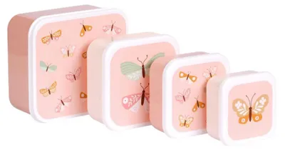 Produktbild von A Little Lovely Company Lunch-Set - Schmetterlinge