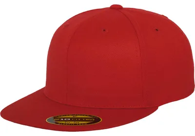 Produktbild von Urban Classics Flexfit Premium 210 Fitted Cap Trucker Einfarbig Basic Retro, Größe: S/M; Farbe: Red