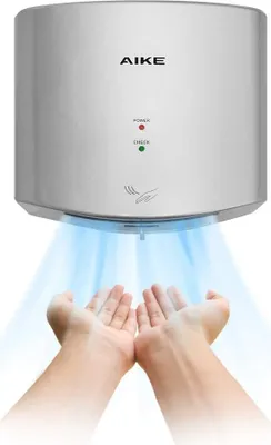 Produktbild von AIKE AK 2630 Händetrockner, Air Viper 110 V 1400 W, silber